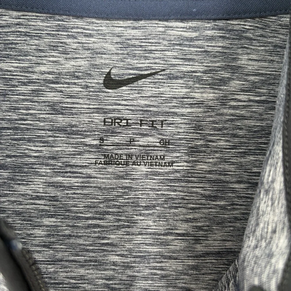Nike Men's Size S Dri-FIT Victory Mock Neck Half-Zip Golf Top Pullover Gray